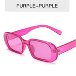 Colorful retro small frame sunglasses for stylish everyday wear