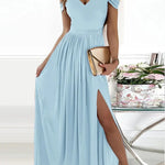Elegant maxi dress for women with a flowing floor-length design