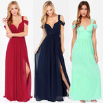Elegant women's Greek style pleated dress with a long floor-length silhouette