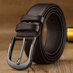 Men's imported fiber casual belt with alloy buckle