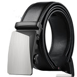 Back view of premium men's cowhide leather belt