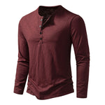 Men's loose fit long sleeve casual shirt for relaxed comfort