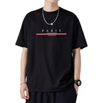 Close-up of breathable mesh fabric on men's casual T-shirt