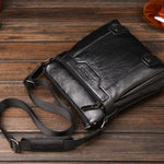 Men's office shoulder bag with spacious storage compartments