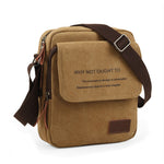 Stylish men's canvas shoulder bag for travel and daily use