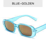 Vintage small frame sunglasses with colorful fashion design
