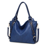 Women's PU leather tote bag with vintage-inspired style
