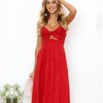 Women’s sleeveless long party dress for evening events and special occasions