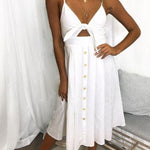 Women’s slim-fit evening dress with a stylish sleeveless design
